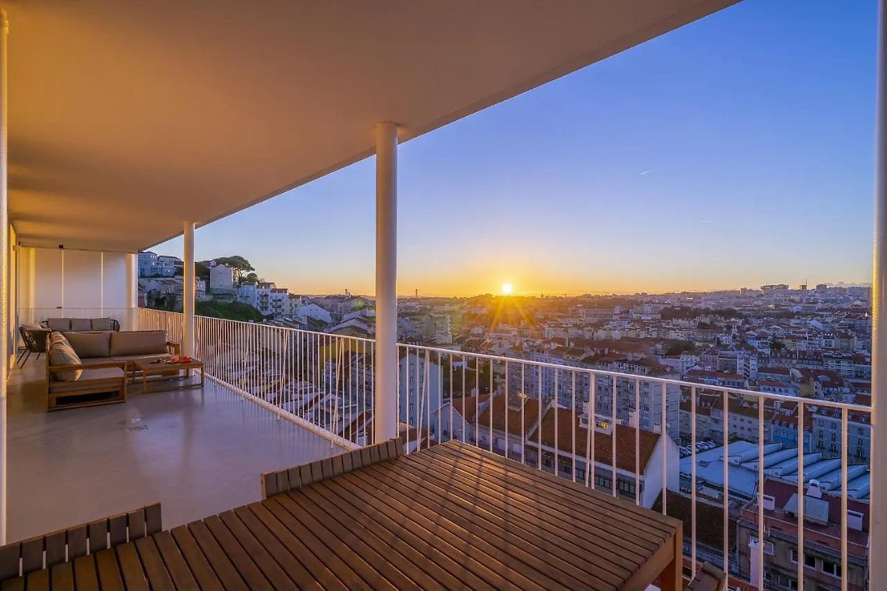 Whome Lisbon Skyline Penthouse Luxury Living View, Ac & Elevator Lägenhet
